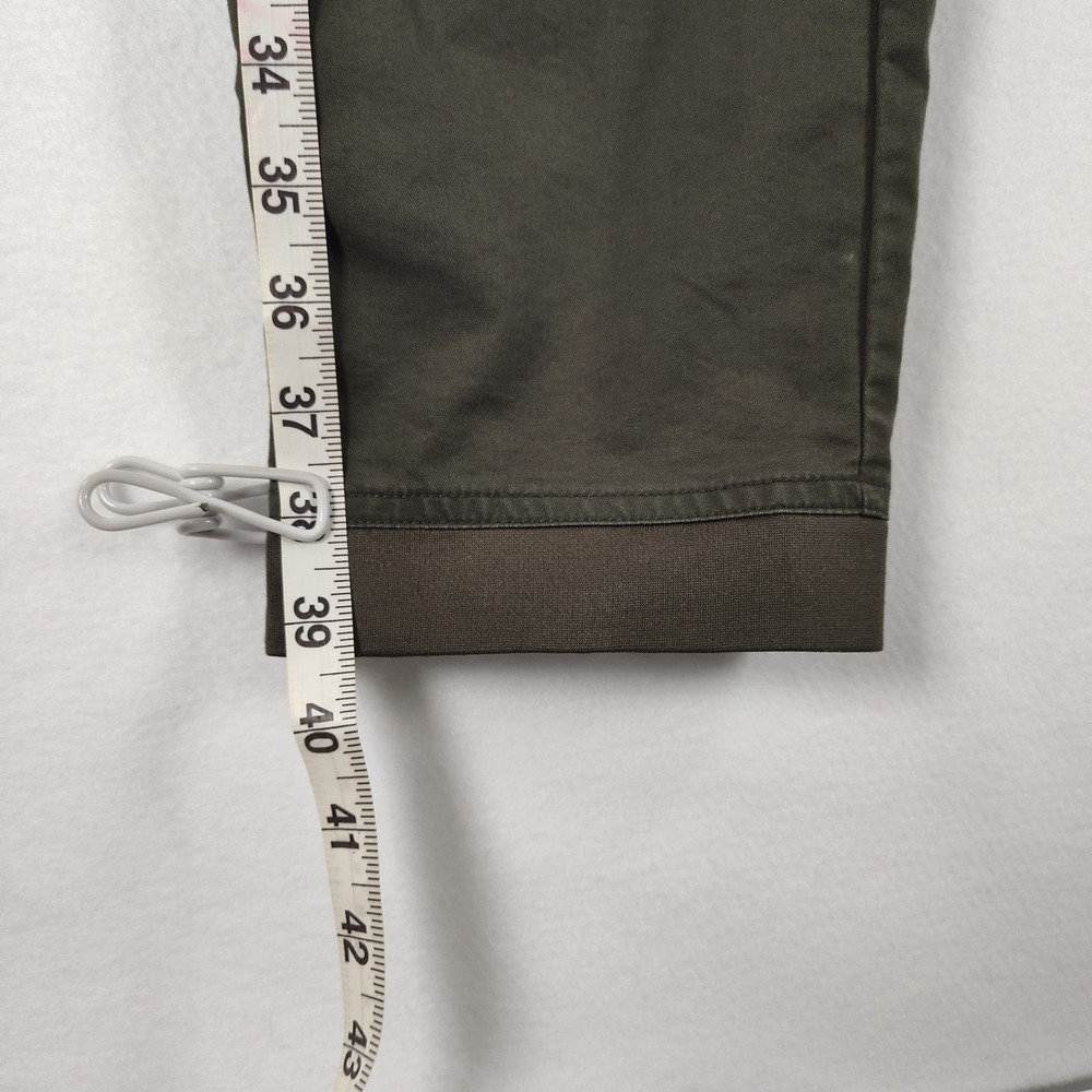 Nike Sportswear Bonded Woven Pants Olive Green Ankle Zip 727344-325 Men 36 - Picture 14 of 16